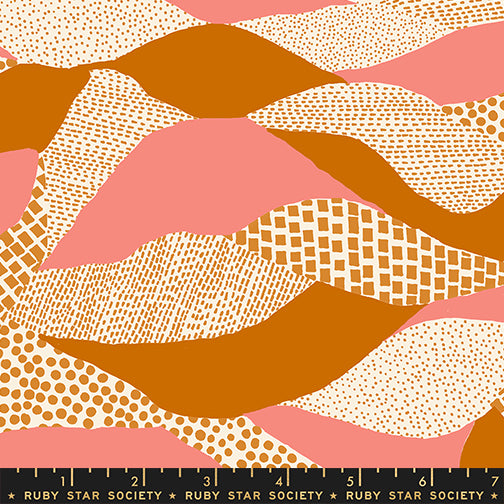 Reimagined Landscapes Fabric - Lands End in Saddle