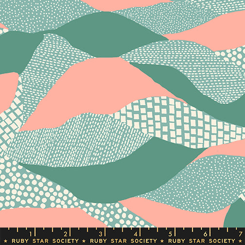 Reimagined Landscapes Fabric - Lands End in Water
