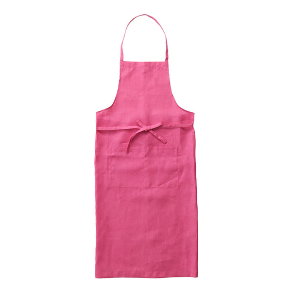 Linen Apron in Rose Peche - SALE