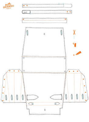 Hermes, Birkin 40, pattern, templates, bag templates, pdf
