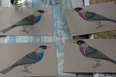 Bird postcards