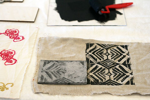 Jen Hewett Block Printing Class