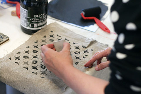 Jen Hewett Block Printing Class