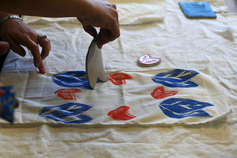 Jen Hewett: Block Printing Class at Yonder Shop