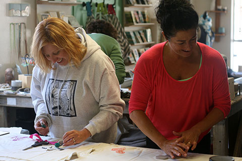 Jen Hewett: Block Printing Class at Yonder Shop