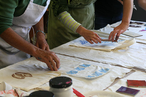 Jen Hewett: Block Printing Class at Yonder Shop