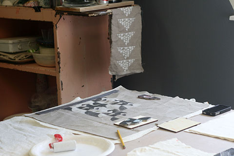 Jen Hewett: Block Printing Class at Yonder Shop