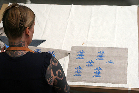 Block printing class at Handcraft Studio School with Jen Hewett