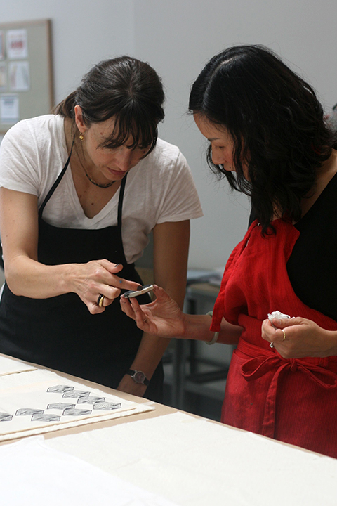 Block printing class at Handcraft Studio School with Jen Hewett