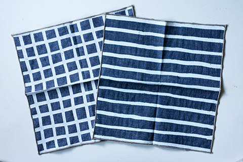 52 Weeks of Printmaking: Week 47 by Jen Hewett. One-color screenprints on cotton.
