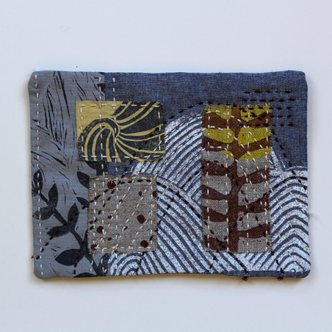 Textile collage by Jen Hewett