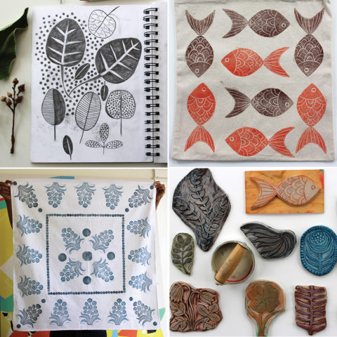 A three-day block printing retreat with Jen Hewett at the Mini-Makerie