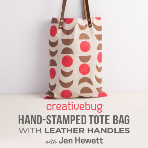 Hand-Stamped Tote Bag with Jen Hewett and Creativebug