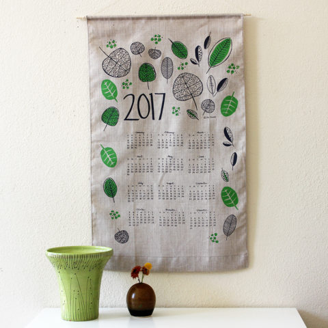 Silkscreened 2017 Calendar by Jen Hewett
