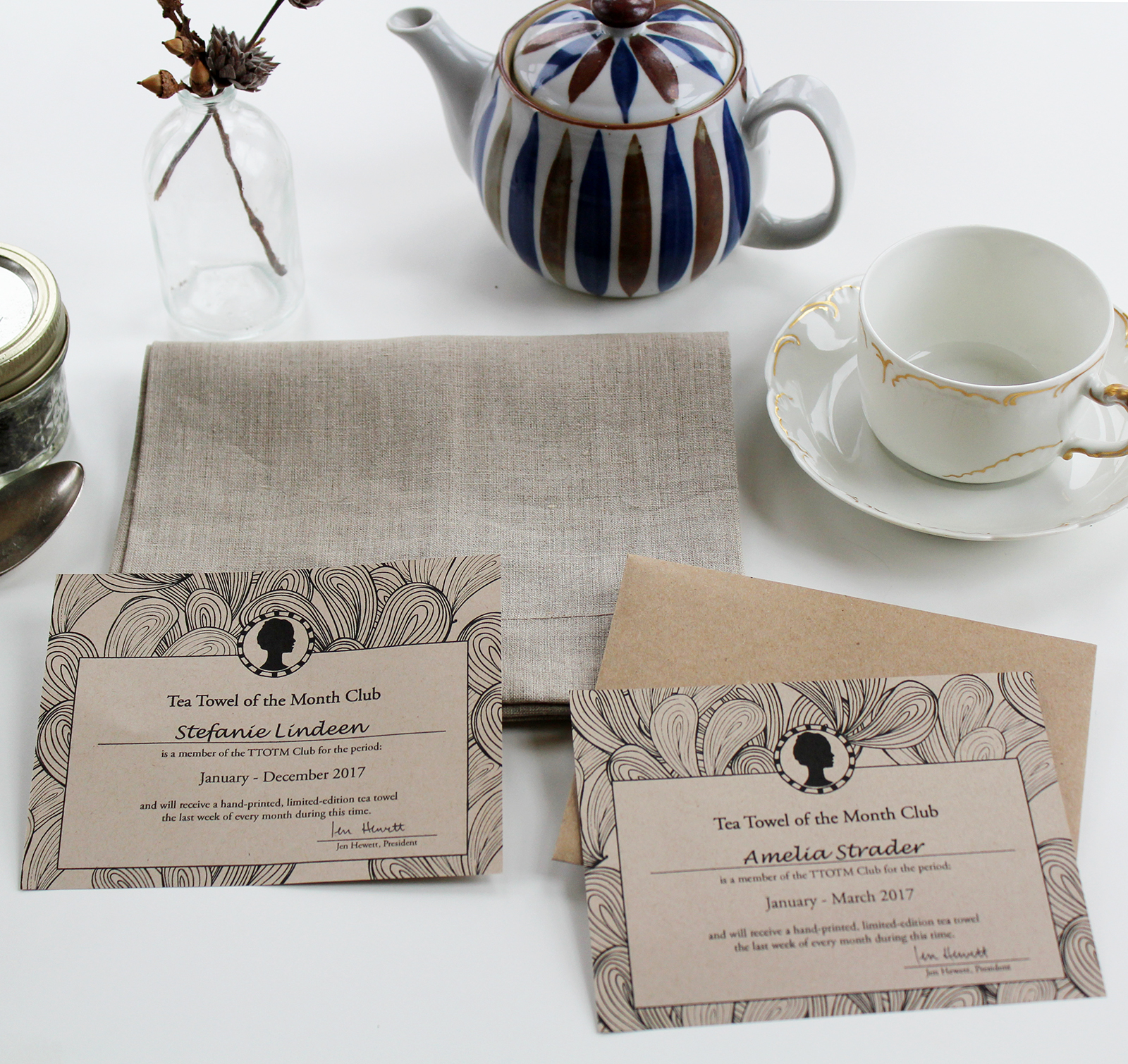 Tea Towel of the Month Club! Jen Hewett